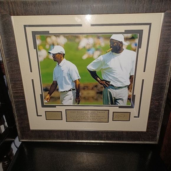 Picture Michel Jordan and Tiger Wood golf - Picture 2 of 3